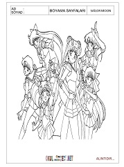 Sailor Moon boyama sayfaları